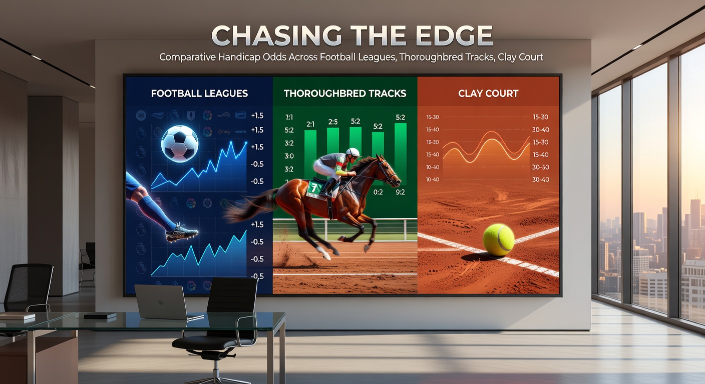 Dynamic infographic of thoroughbred handicap weights overlaid with tennis clay court stats and basketball spread movements during a March racing festival