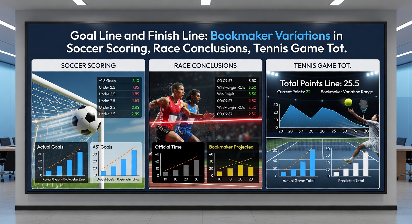 Close-up of a horse racing photo finish with bookmaker odds screens showing margin variations