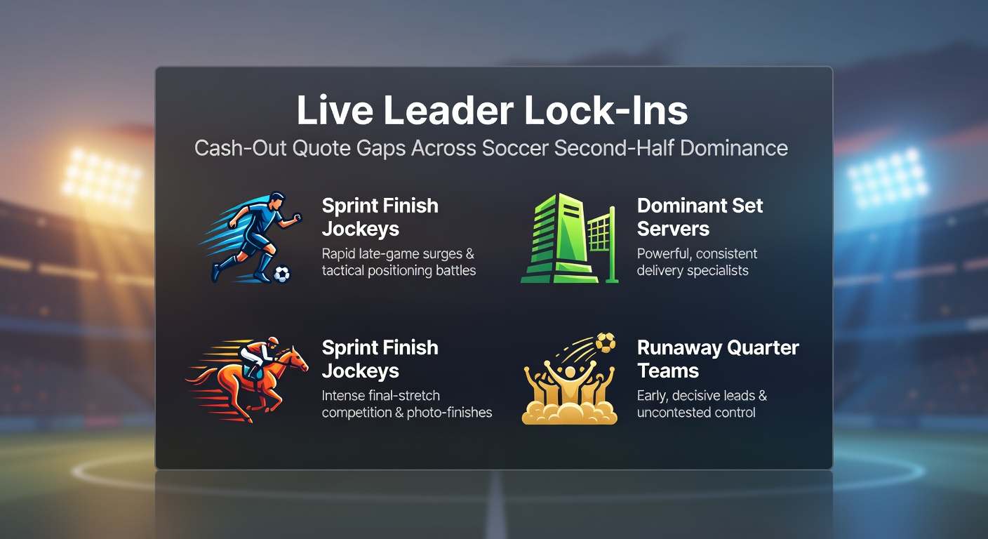 Live betting screen displaying cash-out quote variations during a soccer second-half lead, highlighting bookmaker discrepancies in real-time odds