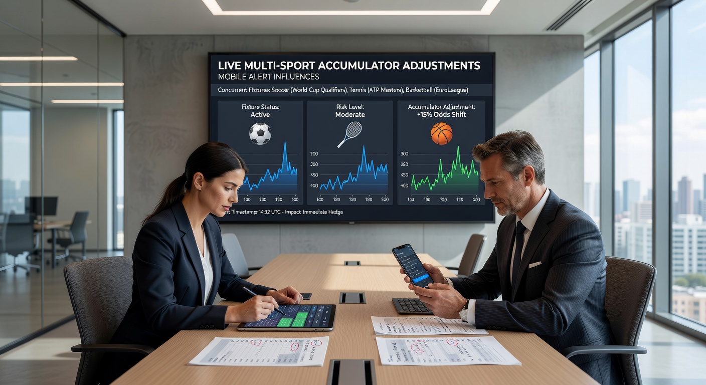 Mobile alerts influencing accumulator bets during live international sports events