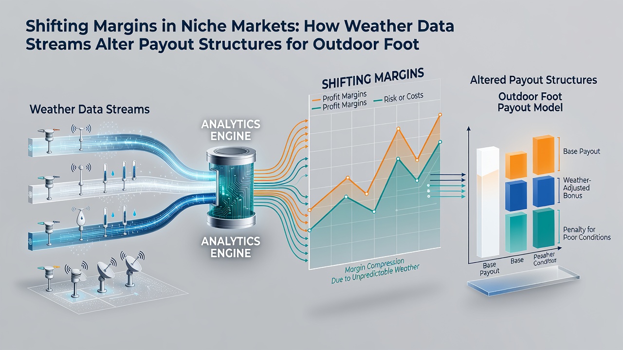 Split-screen comparison of racetrack wind vectors and tennis court humidity readings influencing live betting algorithms