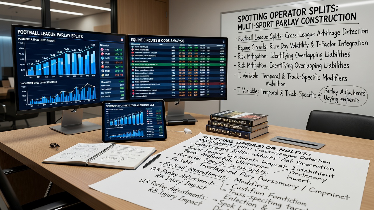 Detailed view of parlay construction interface highlighting odds discrepancies between operators
