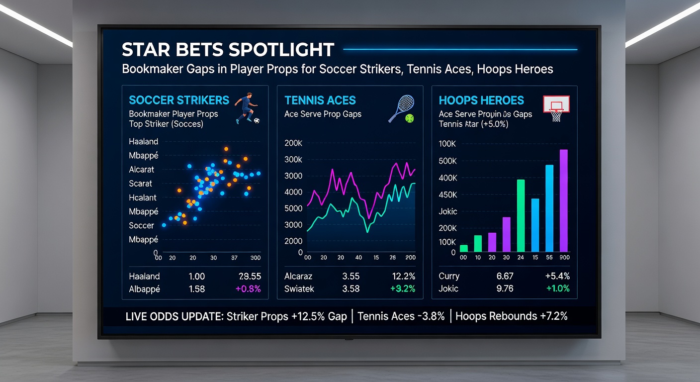 Dynamic action shot of a tennis player unleashing a powerful ace serve under stadium lights, with crowd blurred in excitement